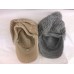 Made in Korea warm knit loose beanies hats 2pk (gray / tan)  eb-06702284